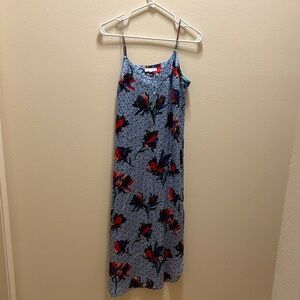 Equipment silk patterned dress